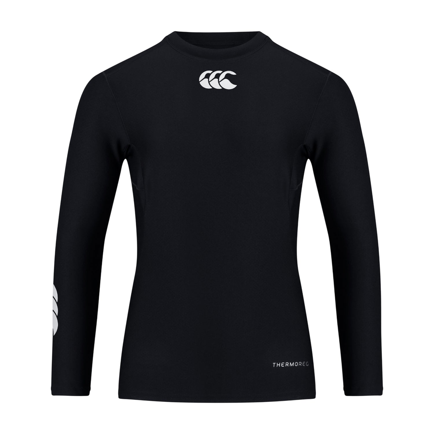 Black - Front - Canterbury Childrens-Kids Thermoreg Long-Sleeved Base Layer Top