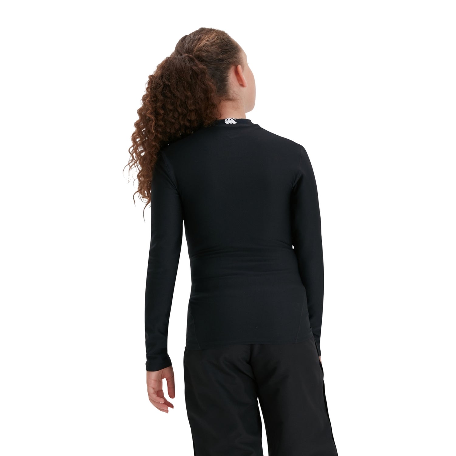 Black - Lifestyle - Canterbury Childrens-Kids Thermoreg Long-Sleeved Base Layer Top