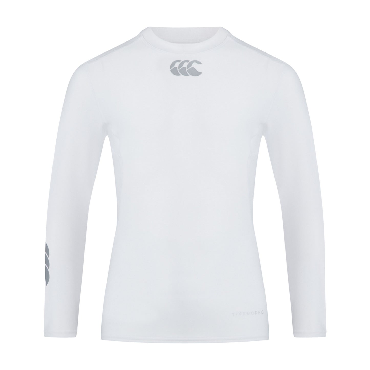 White - Front - Canterbury Childrens-Kids Thermoreg Long-Sleeved Base Layer Top