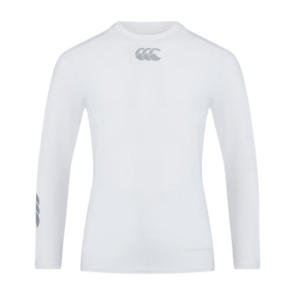 White - Front - Canterbury Childrens-Kids Thermoreg Long-Sleeved Base Layer Top