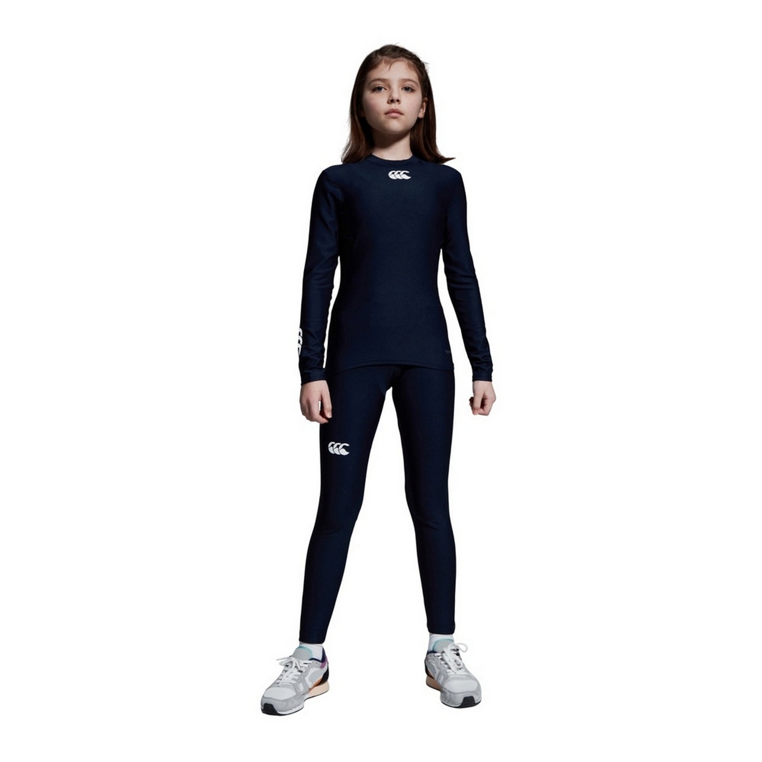 Navy - Lifestyle - Canterbury Childrens-Kids Thermoreg Long-Sleeved Base Layer Top