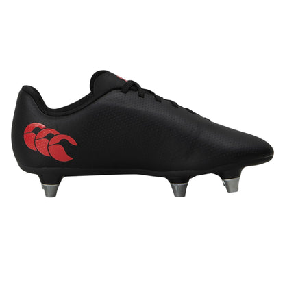 Black-White - Back - Canterbury Childrens-Kids Raze Rugby Boots