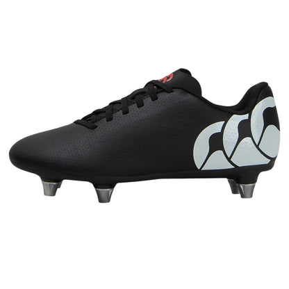 Black-White - Side - Canterbury Childrens-Kids Raze Rugby Boots
