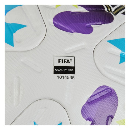 White-Electric Violet-Vibrant Lime - Pack Shot - Mitre Adobe Ultimax Pro 24-25 Women´s FA Cup Football