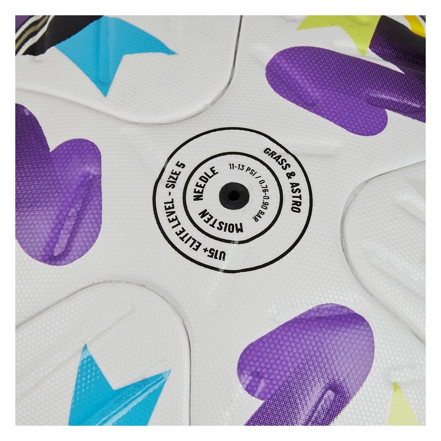 White-Electric Violet-Vibrant Lime - Close up - Mitre Adobe Ultimax Pro 24-25 Women´s FA Cup Football