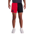 Scarlet-Black - Side - Canterbury Mens Harlequin Cotton Twill Shorts