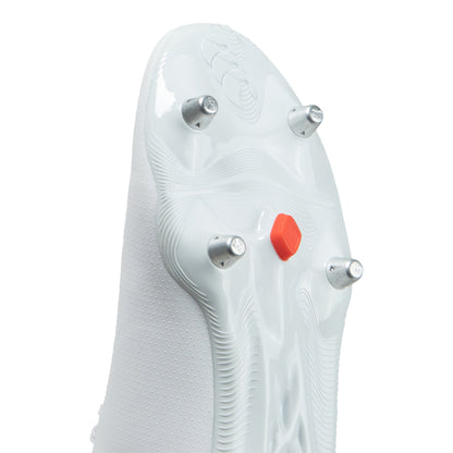 White-Black-Red - Lifestyle - Canterbury Unisex Adult Speed Raze Soft Ground Rugby Boots