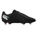 Black-White - Back - Canterbury Unisex Adult Speed Raze Soft Ground Rugby Boots