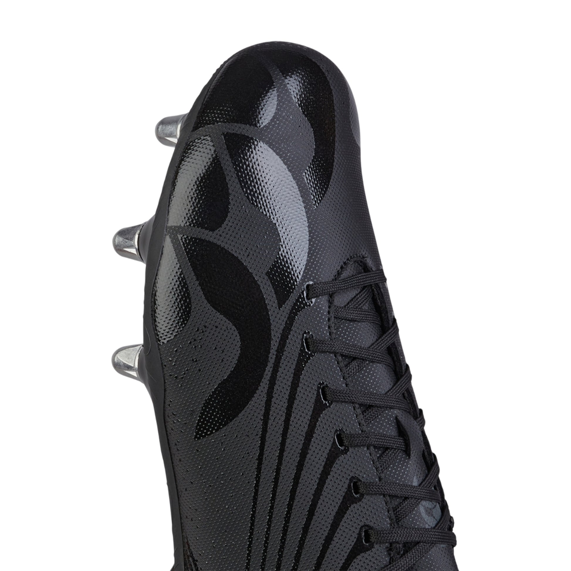 Black-Silver - Close up - Canterbury Unisex Adult Stampede Groundbreak Team Soft Ground Rugby Boots