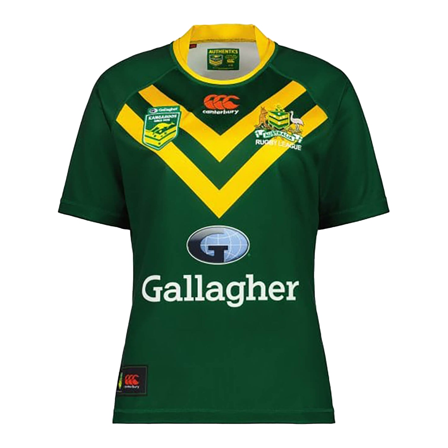 Green - Front - Canterbury Womens-Ladies Kang Pro Rugby League World Cup Jersey