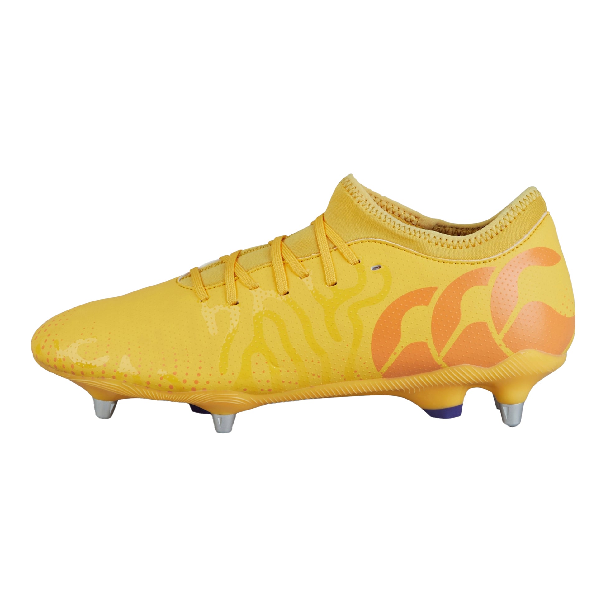 Orange Crush-Amber Yellow-Mars Red - Back - Canterbury Unisex Adult Speed Infinite Team Firm Ground Rugby Boots