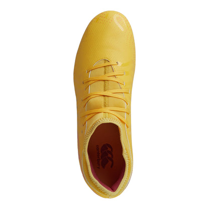 Orange Crush-Amber Yellow-Mars Red - Side - Canterbury Unisex Adult Speed Infinite Team Firm Ground Rugby Boots