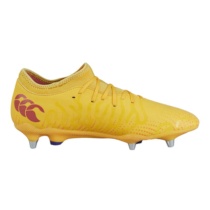 Orange Crush-Amber Yellow-Mars Red - Front - Canterbury Unisex Adult Speed Infinite Team Firm Ground Rugby Boots