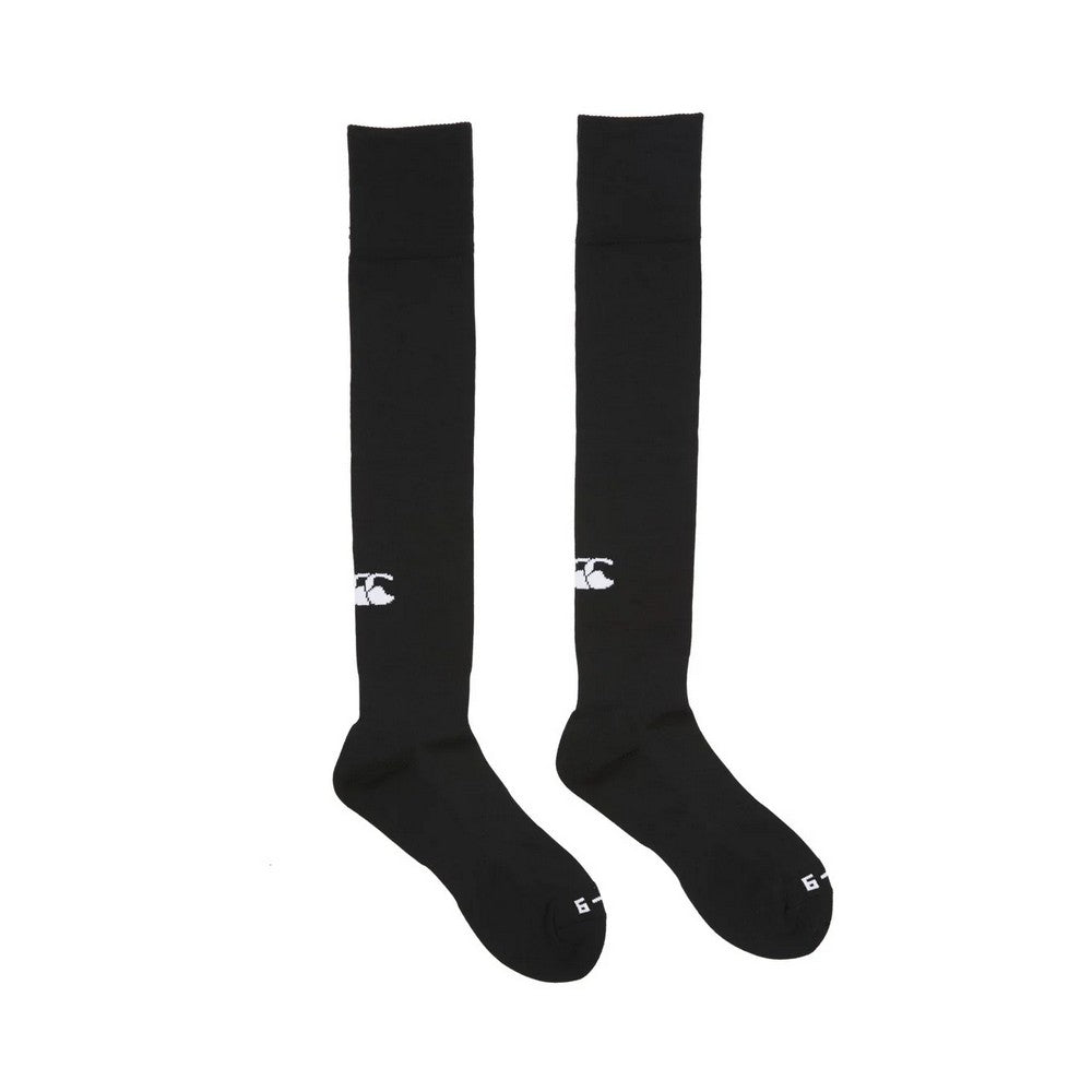 Black - Back - Canterbury Mens Rugby Sports Socks