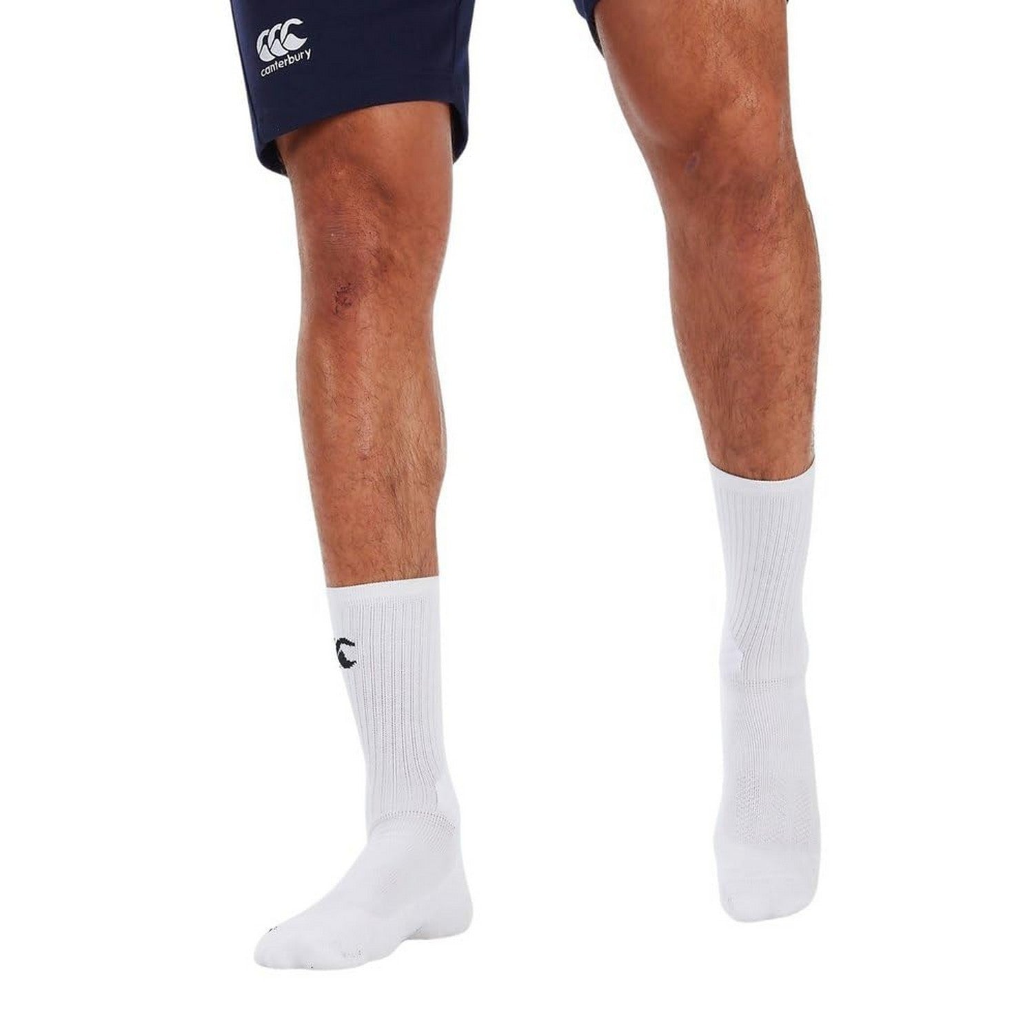 Bright White - Lifestyle - Canterbury Childrens-Kids Anti-Slip Gripped Mid Calf Socks