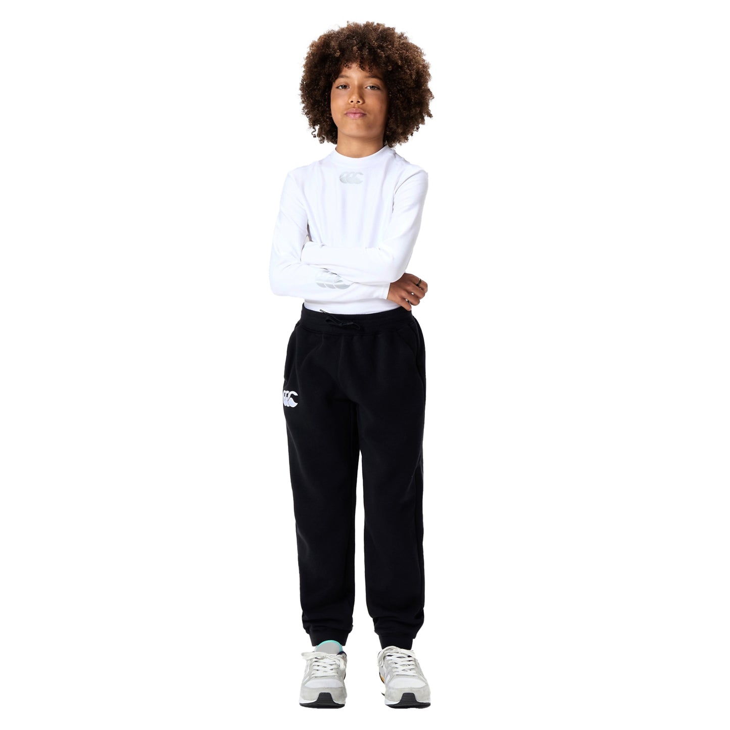 Black - Side - Canterbury Childrens-Kids Leisure Sweatpants
