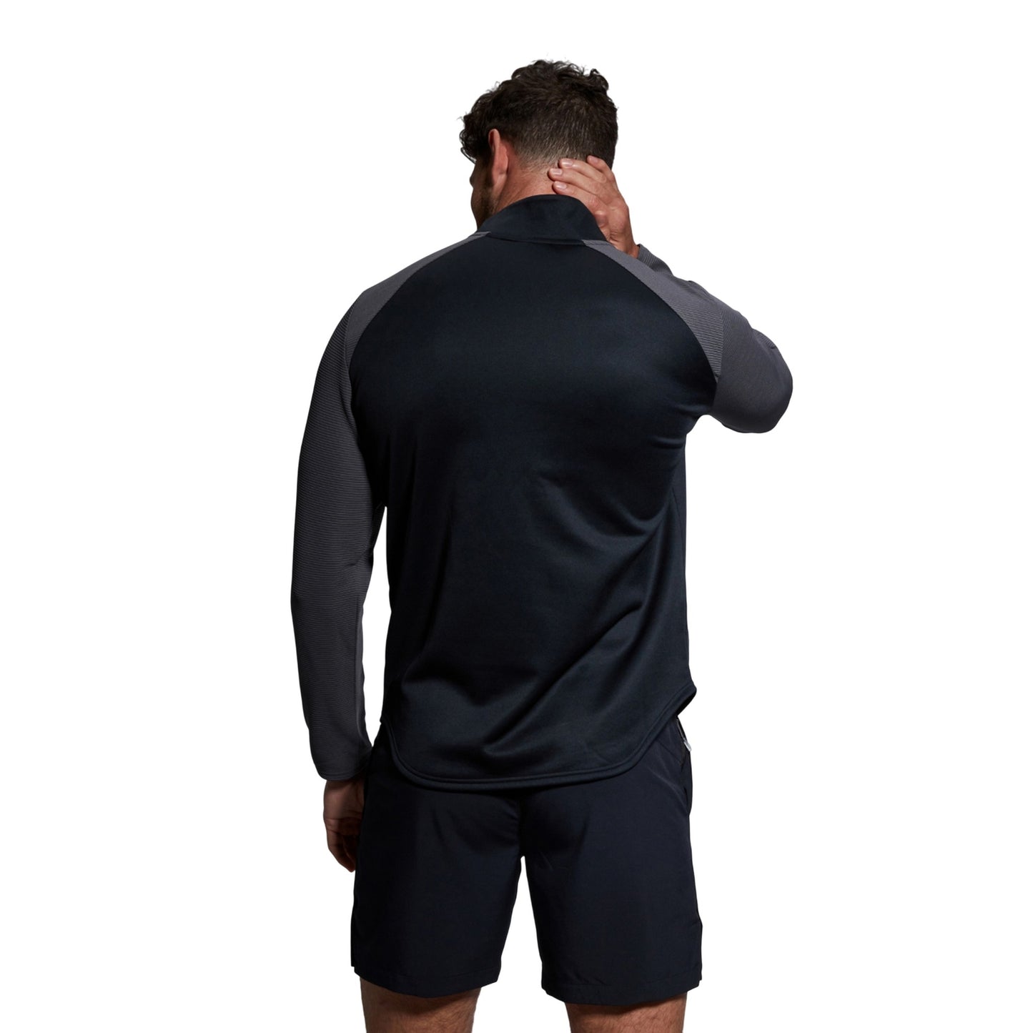 Black - Lifestyle - Canterbury Mens Elite Quarter Zip Top