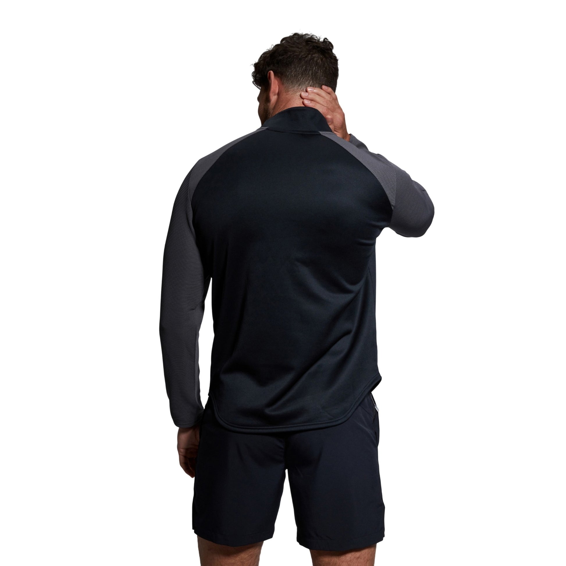 Black - Lifestyle - Canterbury Mens Elite Quarter Zip Top