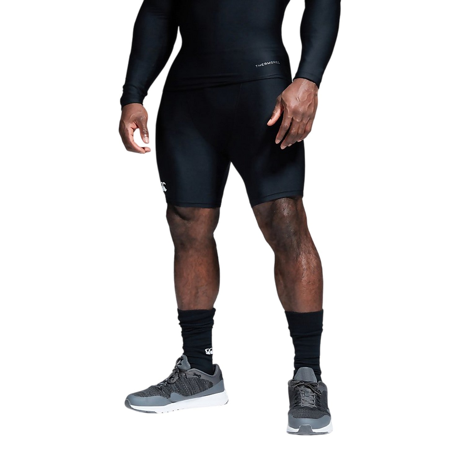 Black - Side - Canterbury Mens Thermoreg Base Layer Shorts