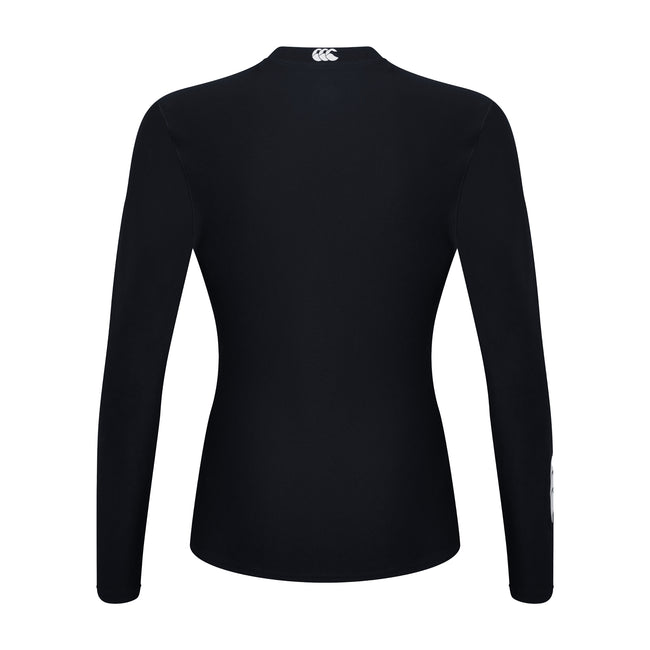 Black - Back - Canterbury Womens-Ladies Thermoreg Long-Sleeved Base Layer Top