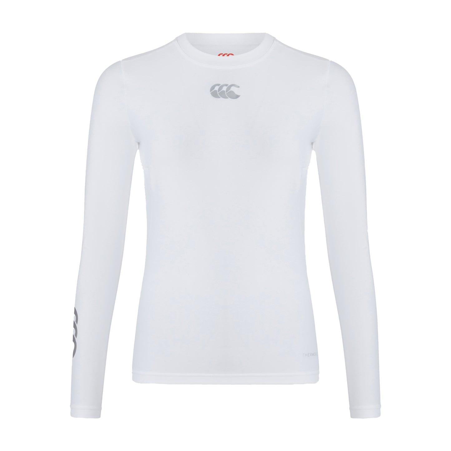 White - Front - Canterbury Womens-Ladies Thermoreg Long-Sleeved Base Layer Top