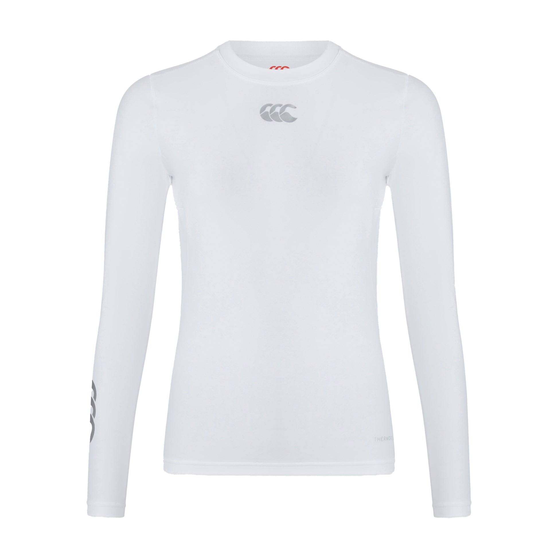 White - Front - Canterbury Womens-Ladies Thermoreg Long-Sleeved Base Layer Top