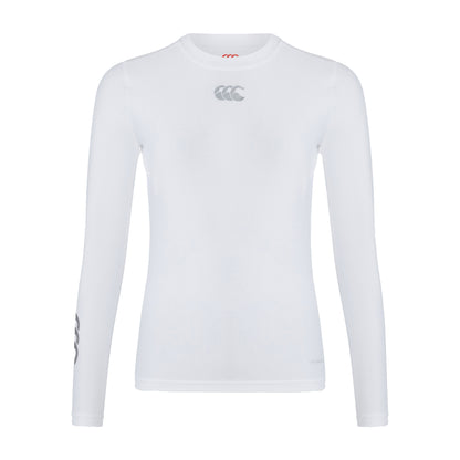 White - Front - Canterbury Womens-Ladies Thermoreg Long-Sleeved Base Layer Top