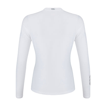 White - Back - Canterbury Womens-Ladies Thermoreg Long-Sleeved Base Layer Top
