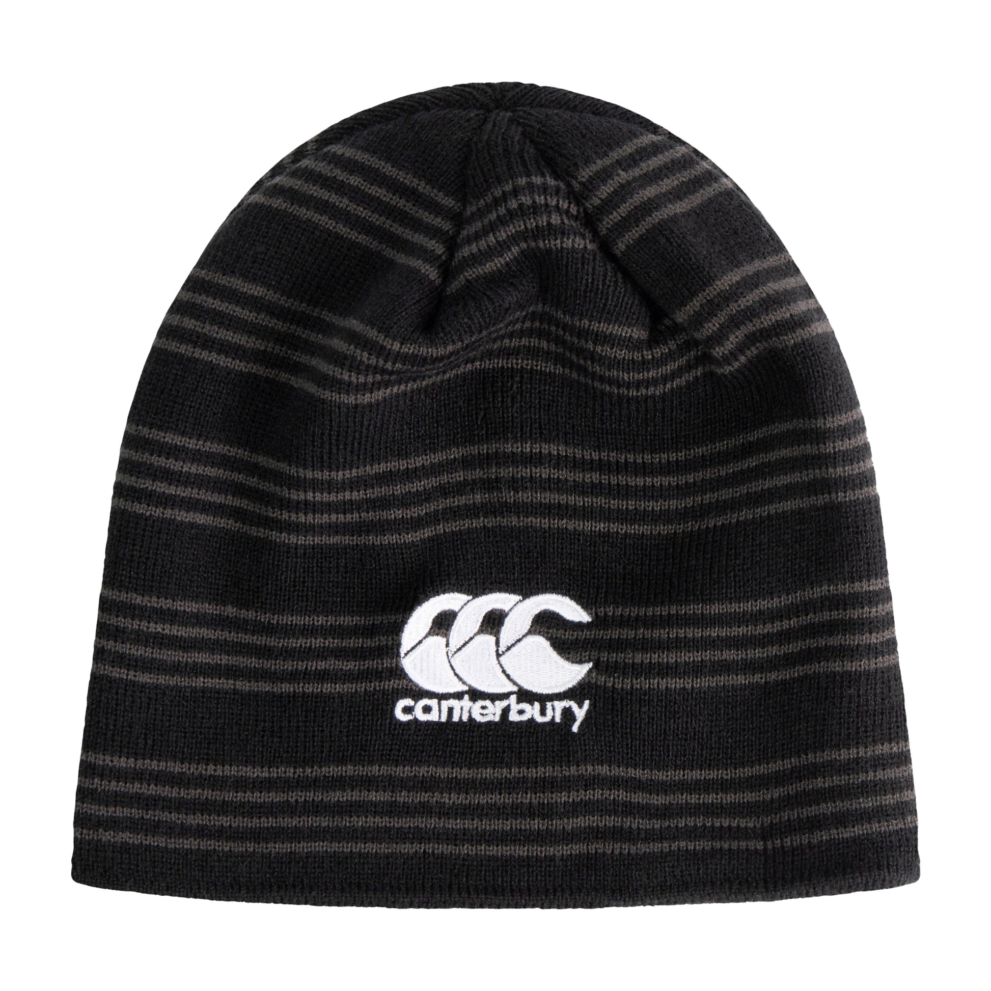 Black - Front - Canterbury Unisex Adult Embroidered Logo Beanie