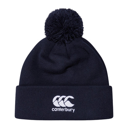 Navy - Front - Canterbury Unisex Adult CCC Bobble Beanie