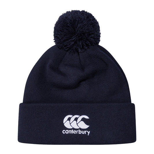 Navy - Front - Canterbury Unisex Adult CCC Bobble Beanie