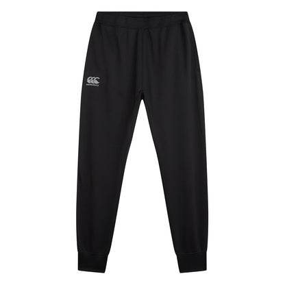 Black-Gunmetal Grey - Front - Canterbury Childrens-Kids Fleece Lightweight Jogging Bottoms