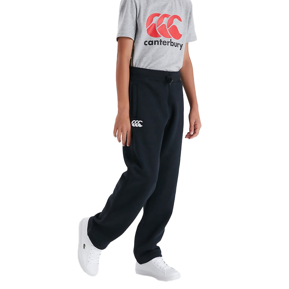 Black - Side - Canterbury Childrens-Kids Combination Sweatpants