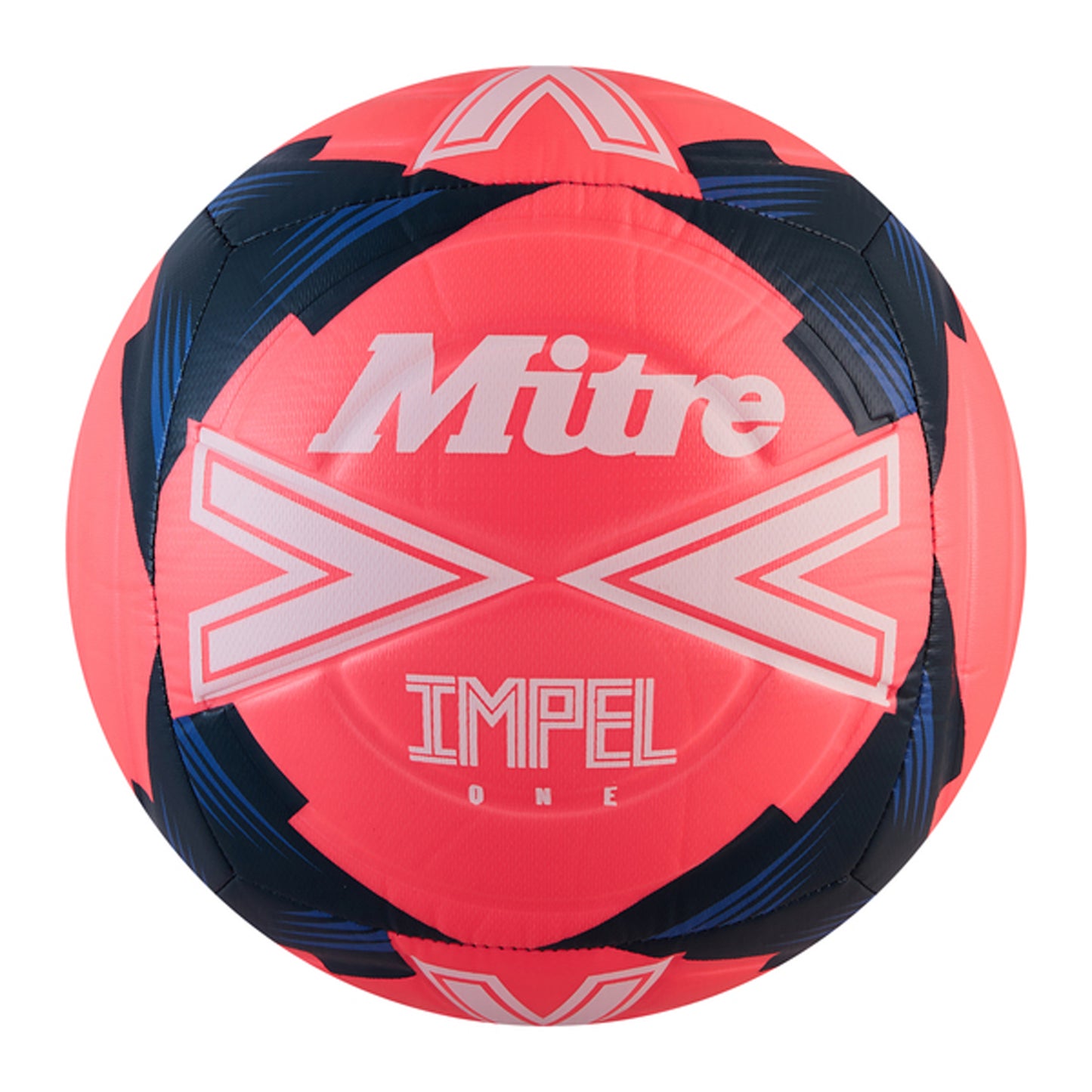 Fluorescent Pink-White-Black - Front - Mitre Impel One 24 Football