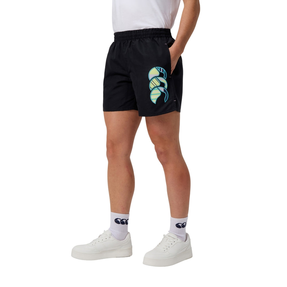Jet Black - Side - Canterbury Womens-Ladies Uglies 5 Tactic Shorts