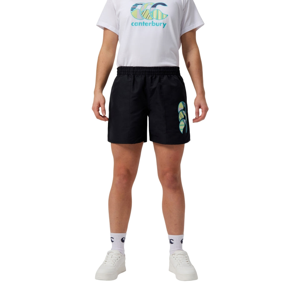 Jet Black - Front - Canterbury Womens-Ladies Uglies 5 Tactic Shorts