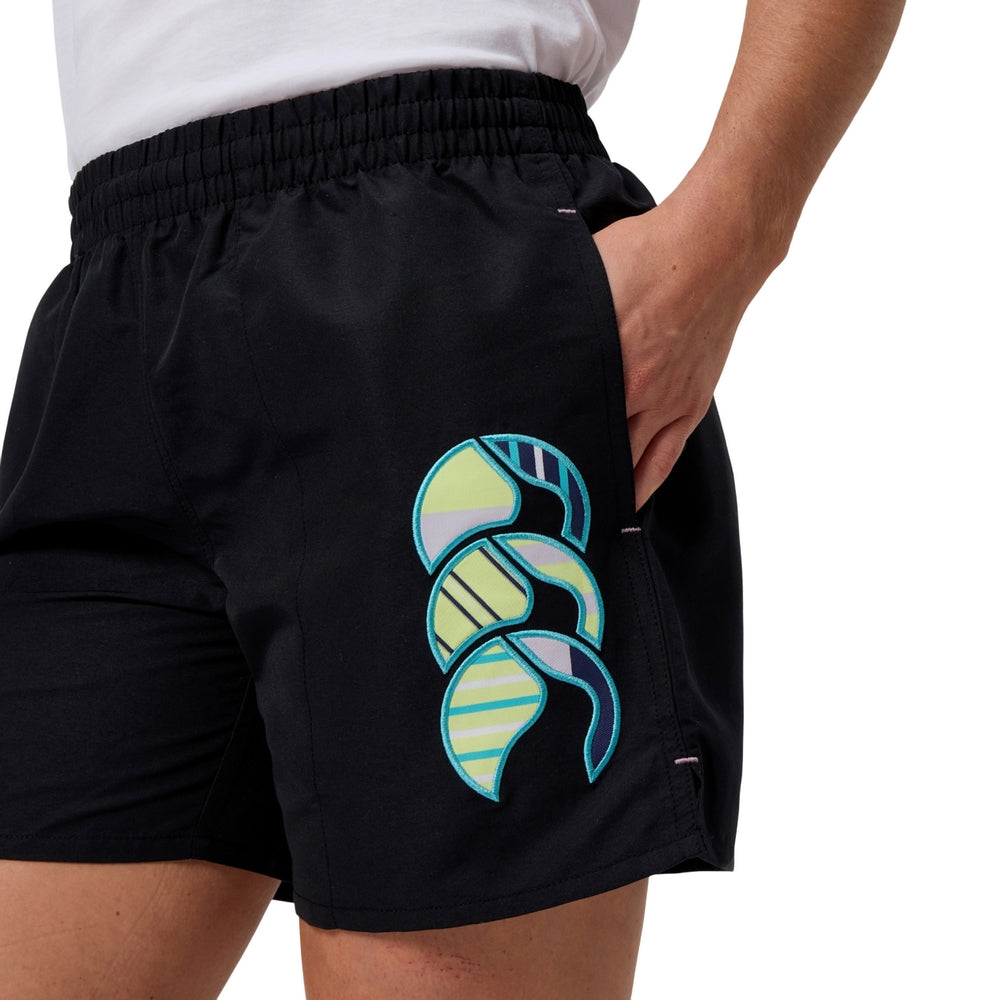 Jet Black - Back - Canterbury Womens-Ladies Uglies 5 Tactic Shorts