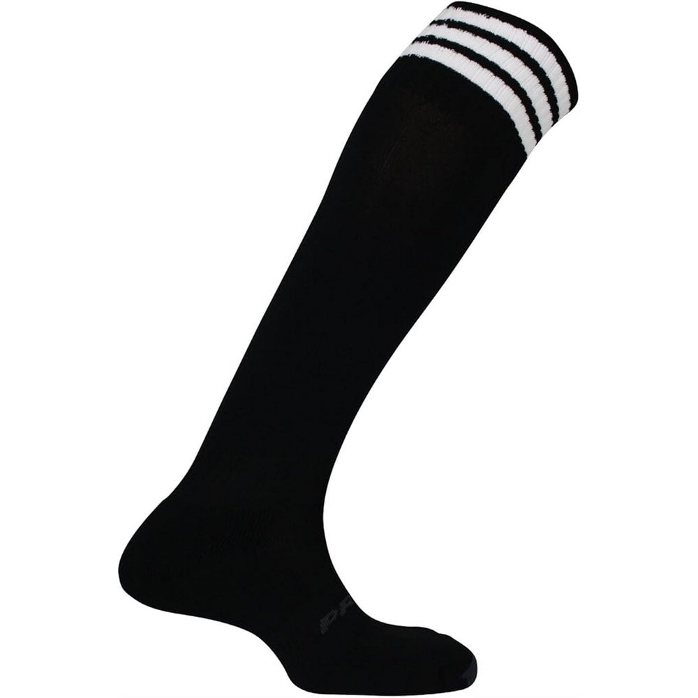 Black-White - Front - Mitre Childrens-Kids Mercury 3 Stripes Socks
