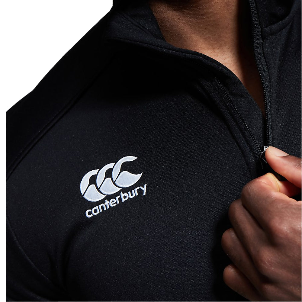 Black - Side - Canterbury Mens Quarter Zip Training Top