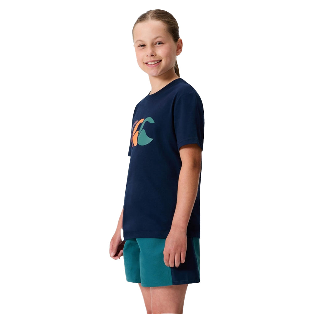 Navy - Lifestyle - Canterbury Childrens-Kids Fundamentals T-Shirt