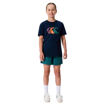 Navy - Pack Shot - Canterbury Childrens-Kids Fundamentals T-Shirt