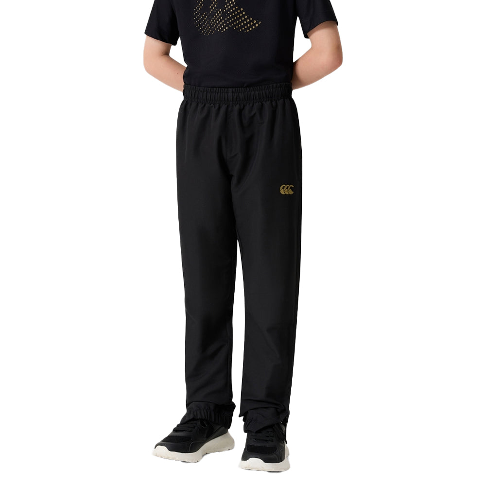 Black - Front - Canterbury Childrens-Kids Tempo+ Tracksuit Bottoms
