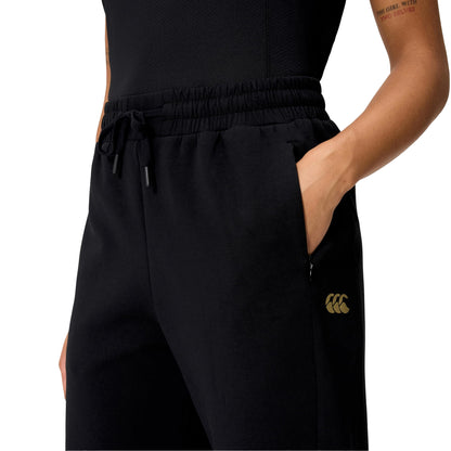 Black - Side - Canterbury Womens-Ladies Tempo+ Jogging Bottoms
