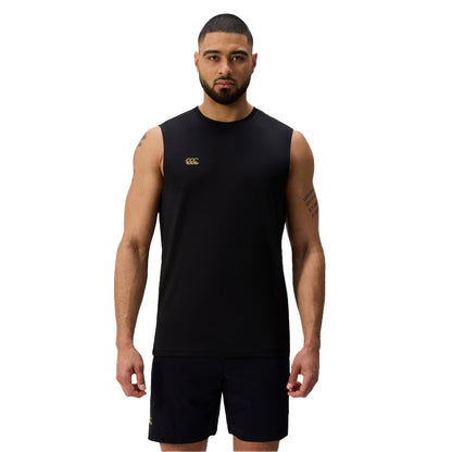 Black - Front - Canterbury Mens Tempo+ Tank Top
