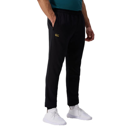 Black - Pack Shot - Canterbury Mens Tempo+ Tapered Tracksuit Bottoms