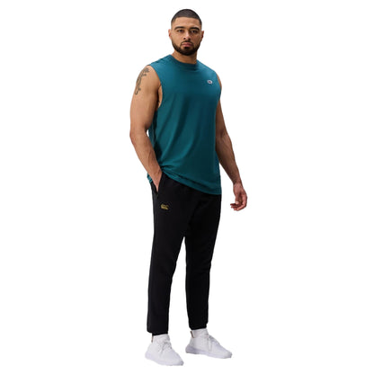 Black - Close up - Canterbury Mens Tempo+ Tapered Tracksuit Bottoms