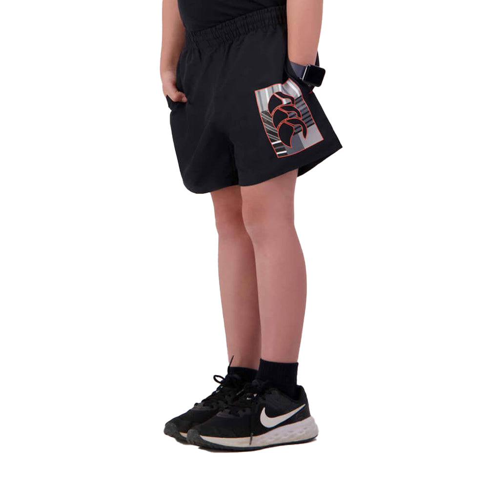 Jet Black - Side - Canterbury Childrens-Kids Uglies Tactic Shorts