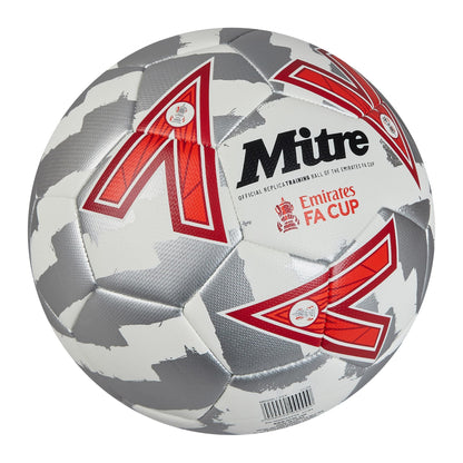 White-Silver-Red - Side - Mitre FA Cup 2024-2025 Season Replica Mini Football