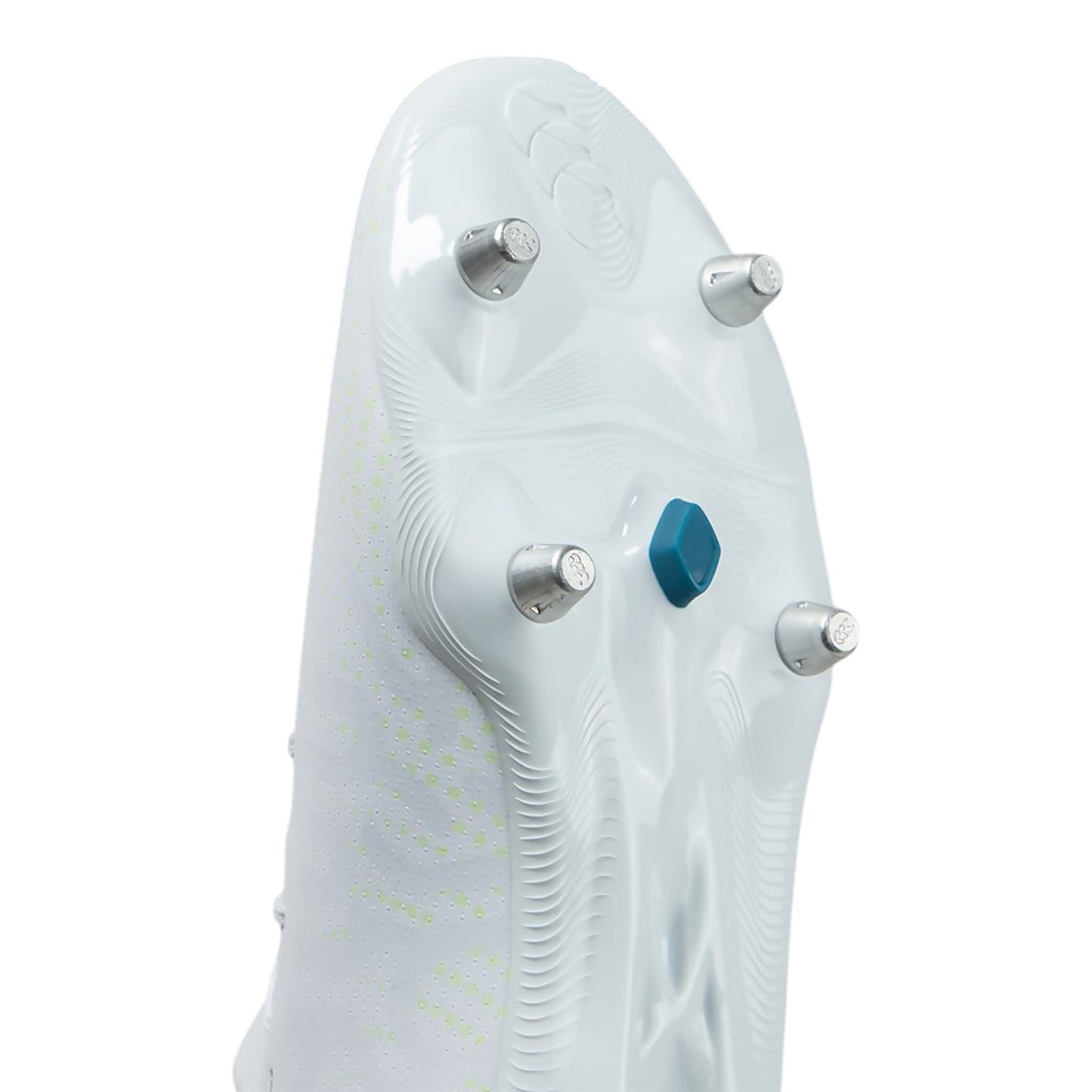 White-Amber Yellow-Orange Crush - Pack Shot - Canterbury Unisex Adult Speed Infinite Pro Soft Ground Rugby Boots