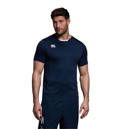Navy - Side - Canterbury Mens Club Dry T-Shirt
